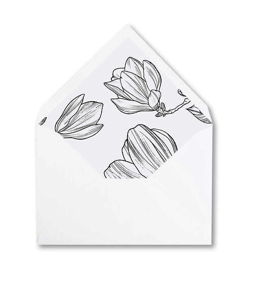 koperta z wkładka magnolia