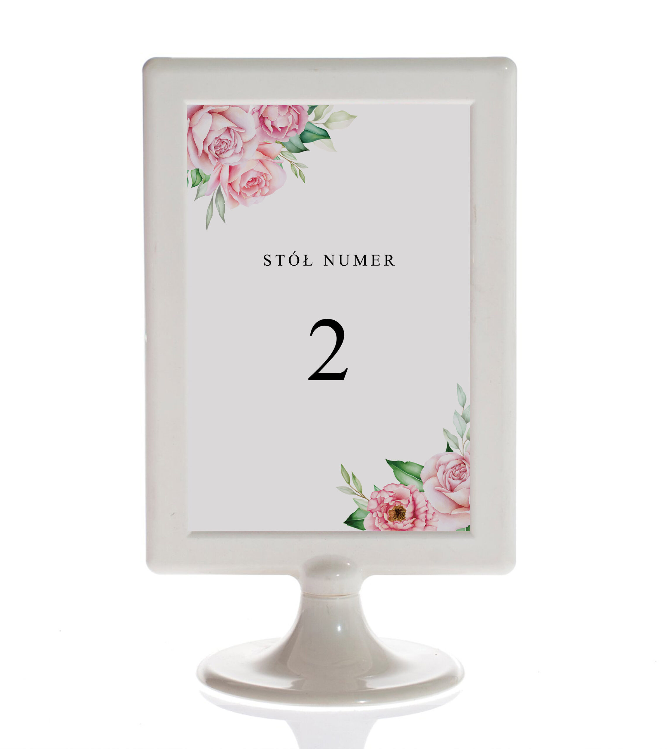 Numeracja stołu – Różowe | Proste | Eleganckie