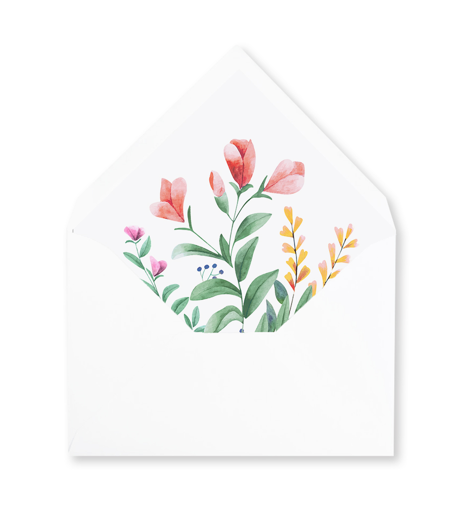 Koperta z wkładką - Wiosenne | Kolorowe | Kwiaty polne 