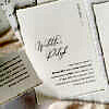 Minimalistyczne zaproszenia ślubne, romantyczne wykonane na papierze czerpanym, z datą Waszego ślubu.