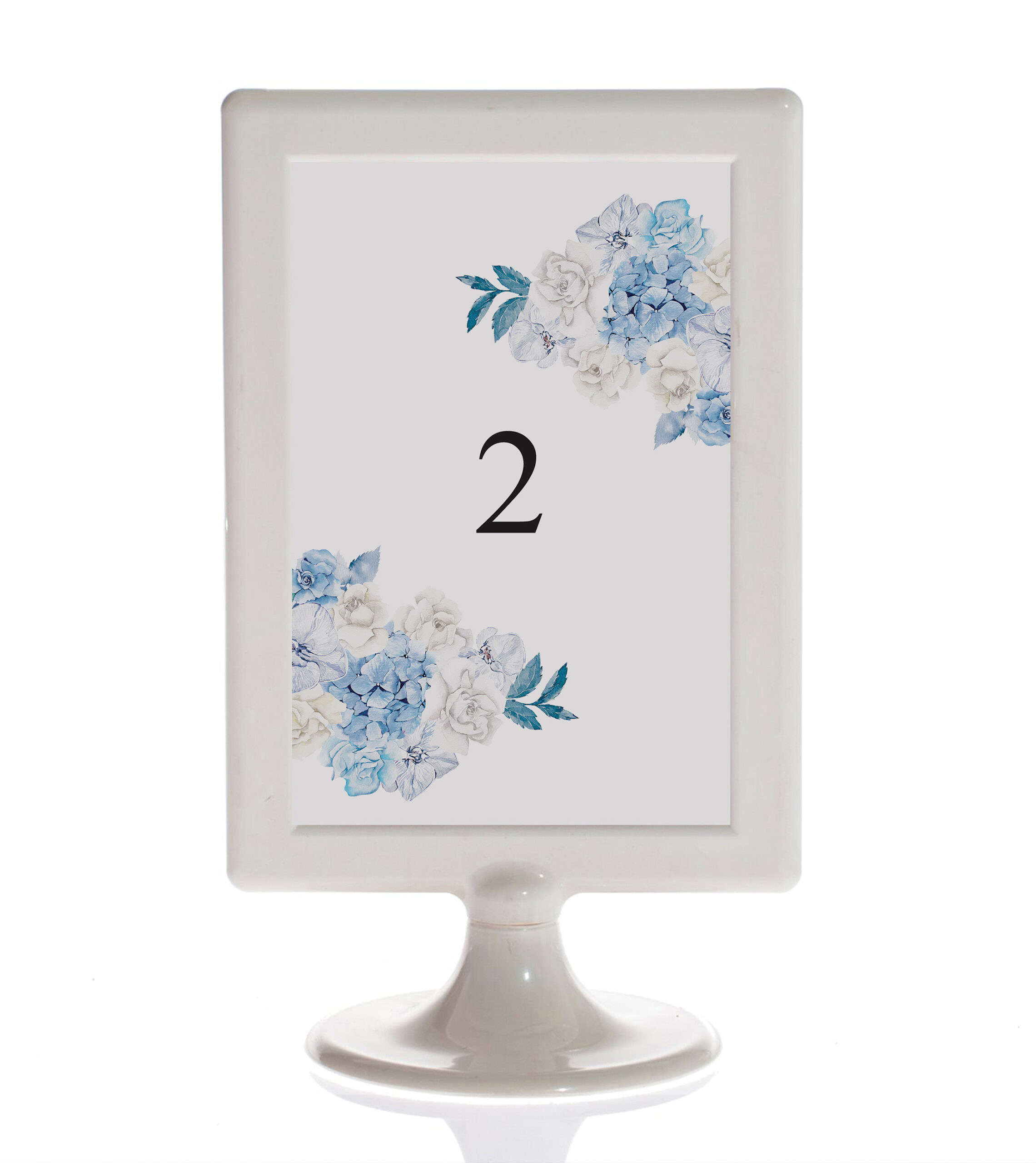 Numeracja stołu – Niebieska hortensja No. 1