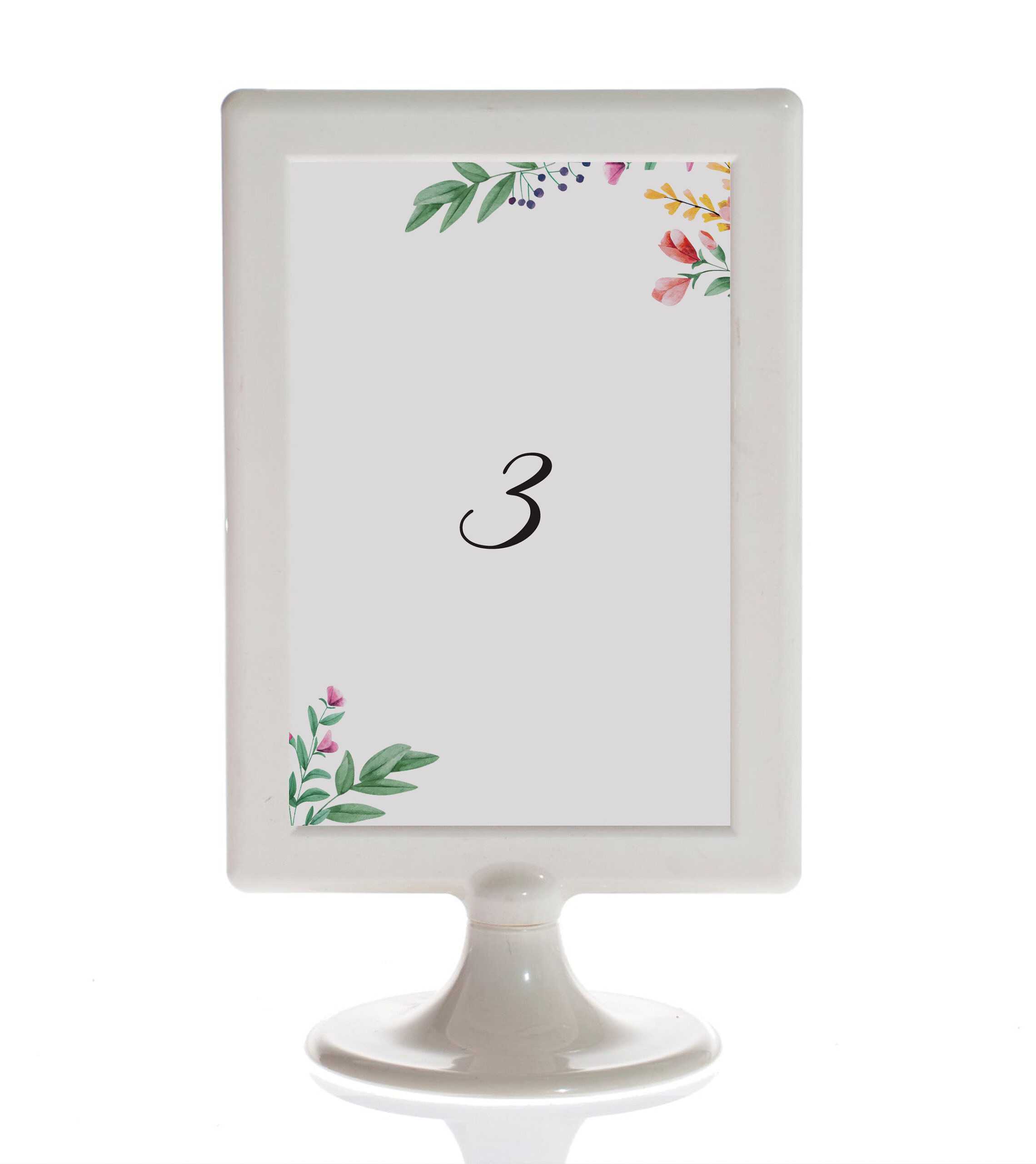 Numeracja stołów - Wiosenne | Kolorowe | Kwiaty polne